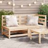 vidaXL Garden Sofa 2-Seater Solid Wood Pine