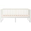 vidaXL Day Bed without Mattress White 75x190 cm Small Single Solid Wood Pine