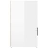 vidaXL Bedside Cabinet High Gloss White 50x36x60 cm Engineered Wood
