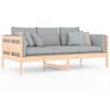 vidaXL Day Bed without Mattress Solid Wood Pine 90x190 cm Single