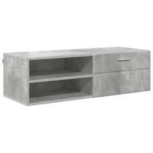 vidaXL Wooden Cabinet with Drawer High Gloss White 100.5 x 39 x 30 cm