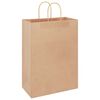 vidaXL Paper Bags 50 pcs with Handles Brown 32x17x44 cm