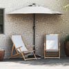 vidaXL Garden Parasol Sand 294 x 150 x 223 cm Polyester and Steel