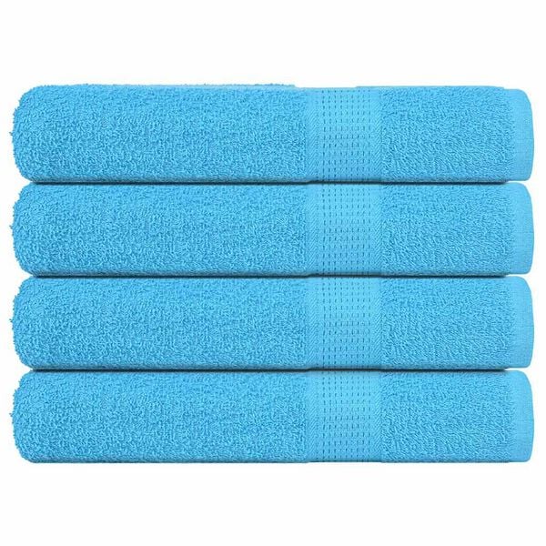 vidaXL Sauna Towels "FROGN" 4 pcs Turquoise 80x200 cm 360 gsm