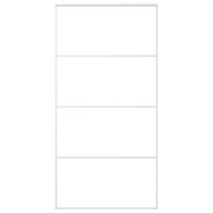 vidaXL Sliding Door ESG Glass and Aluminium 102.5x205 cm White
