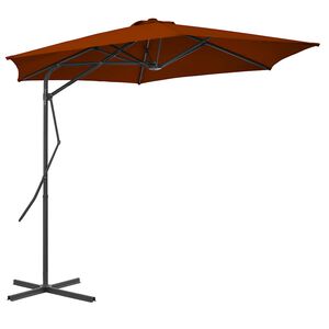 vidaXL Garden Parasol | Terracotta | Fabric | 300 cm diameter