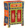 vidaXL Hand Painted Sideboard 54x30x74 cm Solid Wood Mango