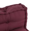 vidaXL Pallet Sofa Cushion Maroon Fabric