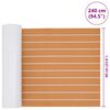 vidaXL Boat Mat Striped Brown with White 240 x 60 x 0.5 cm EVA foam