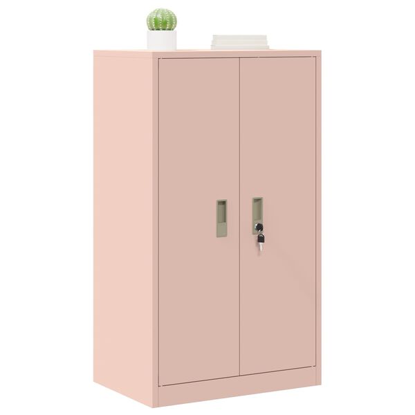 vidaXL Storage Cabinet Pink 60 x 40 x 90 cm Cold-Rolled Steel