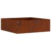 vidaXL Lawn Edging 6 pcs Rusty 40 x 40 x 13 cm Weathering Steel