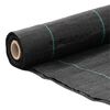 vidaXL Weed Membrane Black 1x100 m PP