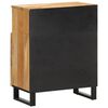 vidaXL Sideboard 60x34x75 cm Solid Wood Rough Mango