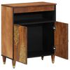 vidaXL Sideboard with Shelf Brown 60 x 33 x 75 cm Solid Mango Wood