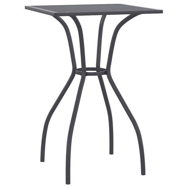 vidaXL Garden Table Anthracite 50x50x72 cm Steel Mesh
