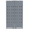 vidaXL Wheelie Bin Storage for 3 Bins Grey 207x79x117 cm Steel