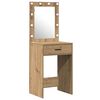 vidaXL Dressing Table with Door Brown 50 x 41 x 135 cm Engineered Wood