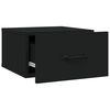 vidaXL Wall-mounted Bedside Cabinets 2 pcs Black 35x35x20 cm