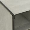 vidaXL Shoe Rack 55x36x76 cm Non-Woven Fabric and Steel Grey