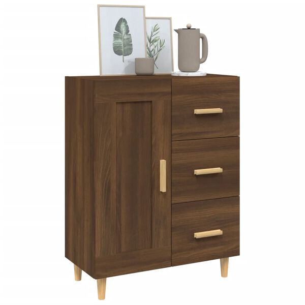 vidaXL Sideboard Brown Oak 69.5x34x90 cm Engineered Wood