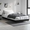 vidaXL Bed Frame without Mattress Black 90x190 cm Single Engineered Wood