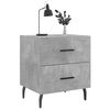 vidaXL Bedside Cabinets 2 pcs Concrete Grey 40x35x47.5 cm Engineered Wood