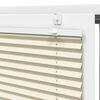 vidaXL Pleated Blind Cream 115x150 cm Fabric Width 114.4 cm Polyester