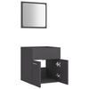 vidaXL 2 Piece Bathroom Furniture Set Grey Engineered Wood
