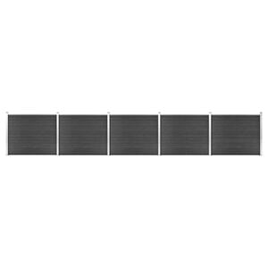 vidaXL Fence Panel Set WPC 872x146 cm Grey