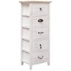 vidaXL Side Cabinet 35x25x87 cm Paulownia Wood