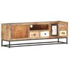 vidaXL TV Cabinet | Multicolour | Solid reclaimed wood, powder-coated steel