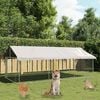 vidaXL Outdoor Dog Kennel with Roof 400x200x150 cm
