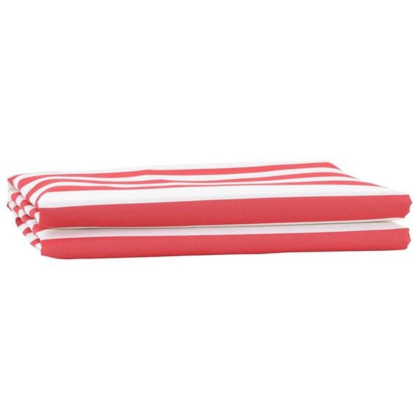 vidaXL Awning Replacement Red and White 1000 x 160 cm Polyester Canvas