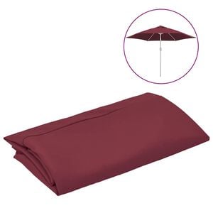 vidaXL Replacement Fabric | Bordeaux red | 100% polyester | 300 cm diameter