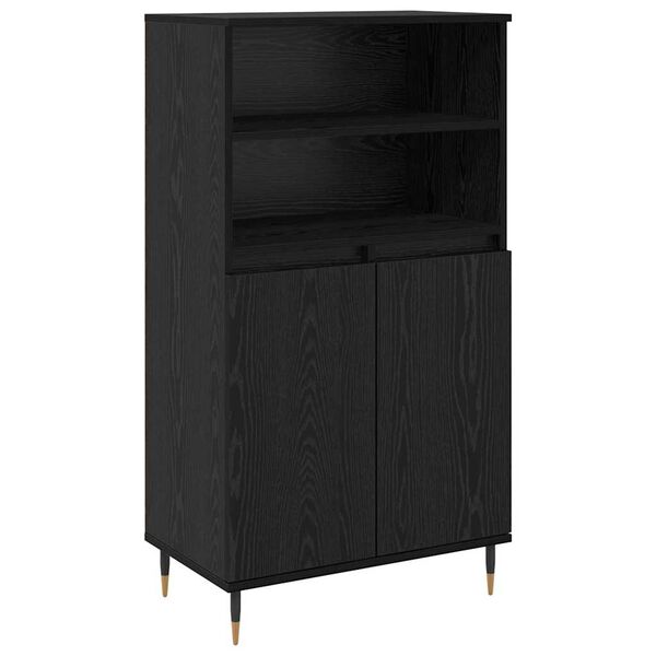vidaXL Highboard Black 60 x 36 x 110 cm Engineered wood