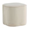 Venture Home Pouffe Piff 44x44x41 cm Velvet White