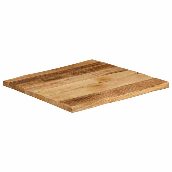 vidaXL Table Top Live Edge 40x40x3.8 cm Solid Wood Rough Mango