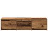 vidaXL TV Cabinet with LED Old Wood 165 x 34 x 40 cm Engineered Wood