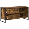 vidaXL TV Cabinet Smoke Oak 100 x 36 x 49.5 cm Engineered Wood