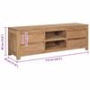 vidaXL TV Cabinet 115x30x40 cm Solid Teak Wood