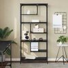 vidaXL Bookcase Black oak Engineered wood