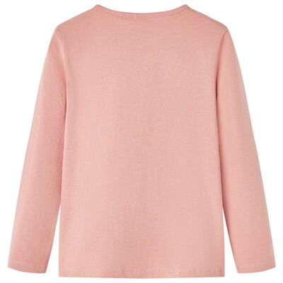 Kids' T-shirt with Long Sleeves Light Pink 92