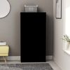 vidaXL Drawer Sideboard Black 60x35x121 cm Engineered Wood