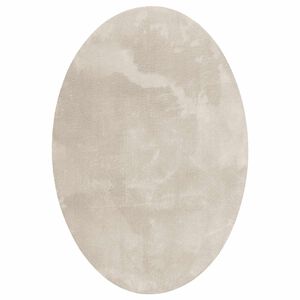 vidaXL Area Rugs Oval HUARTE Beige 230 x 160 cm 100% Polyester