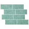 vidaXL Decorative Stickers 20 pcs Grey Green 29 x 21 cm