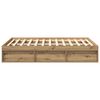 vidaXL Bed Frame without Mattress Artisan Oak 140x200cm Engineered Wood