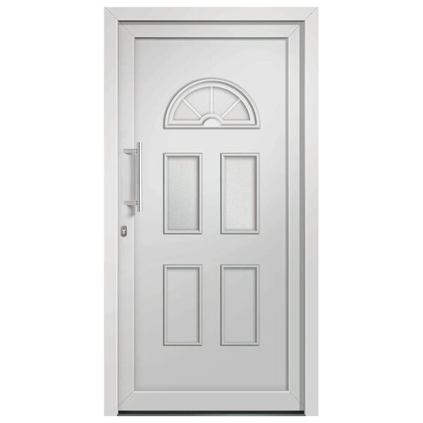 vidaXL Front Door White 110x210 cm