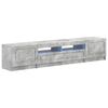 vidaXL 5 Piece LED TV Cabinet Concrete Grey Engineered Wood