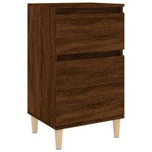 vidaXL Bedside Cabinet Brown Oak 40x35x70 cm