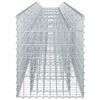 vidaXL Gabion Raised Bed 2 pcs Silver 300 x 50 x 60 cm